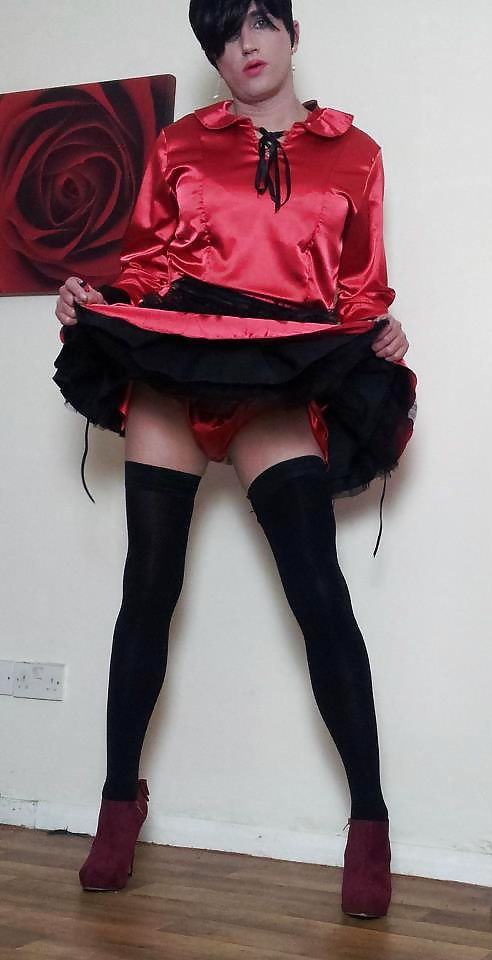 Crossdressing Red Maid #4