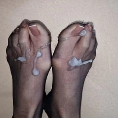 Semen on wife&#039;s feet all the time