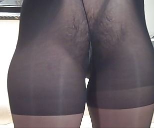 Big Ass and Hairy Pussy in Pantyhose #16
