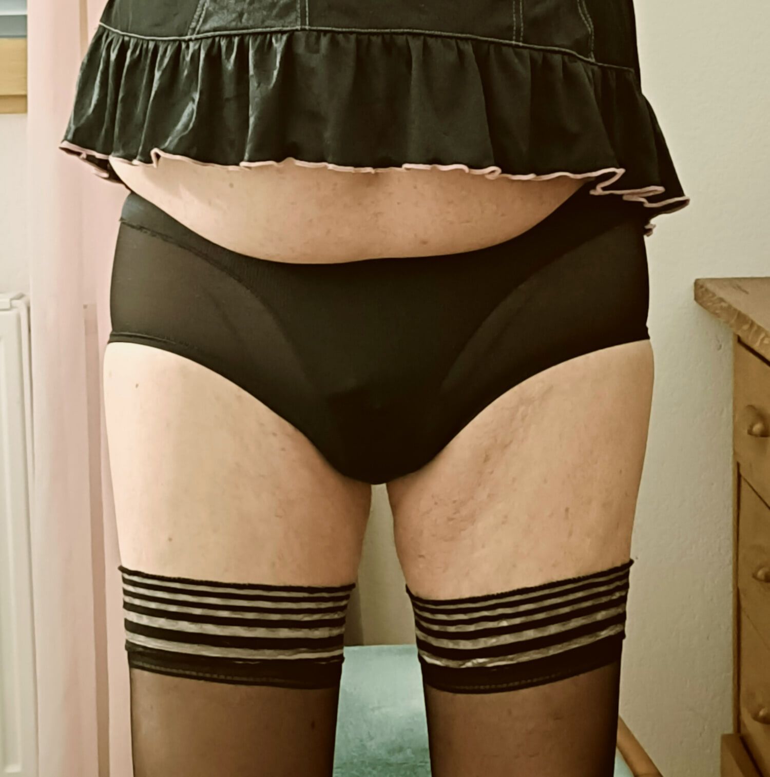 My wife's black panties