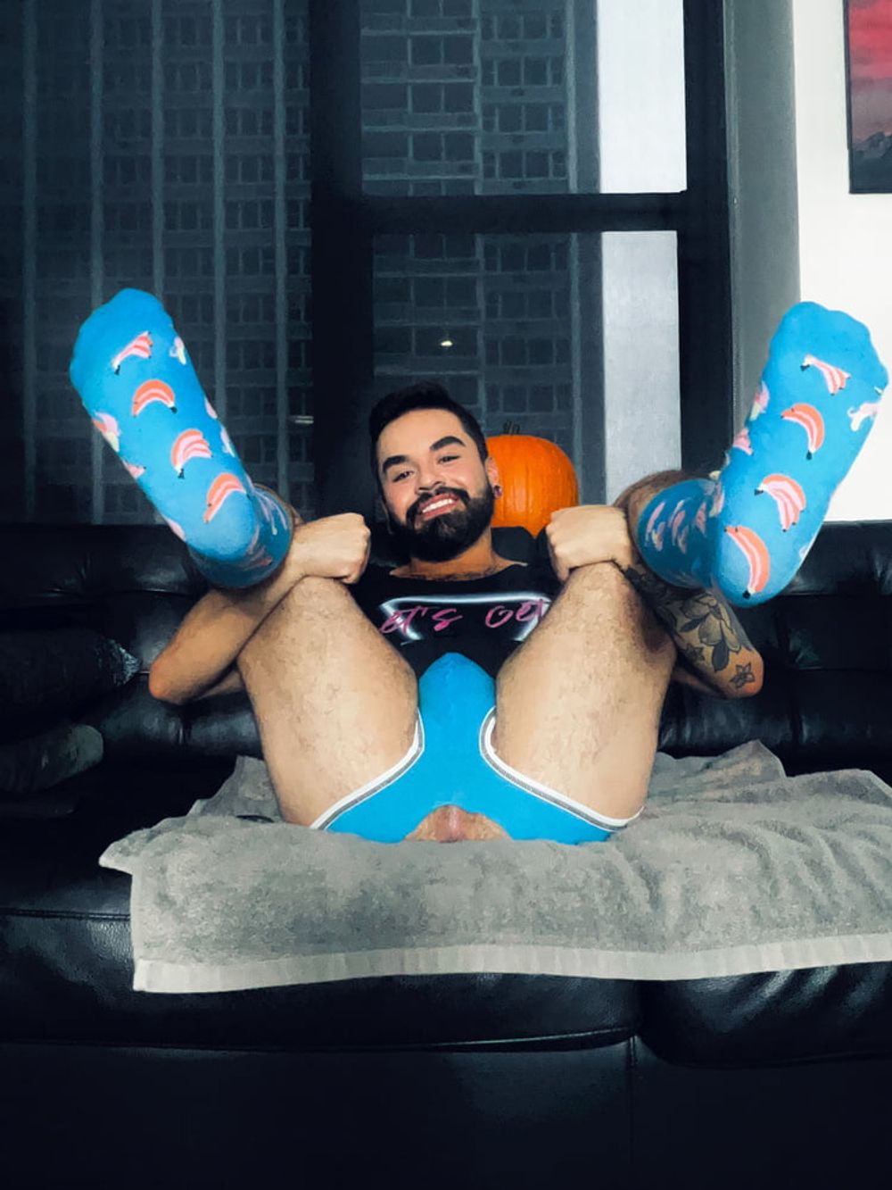 Blue Jockstrap / Blue Socks #19