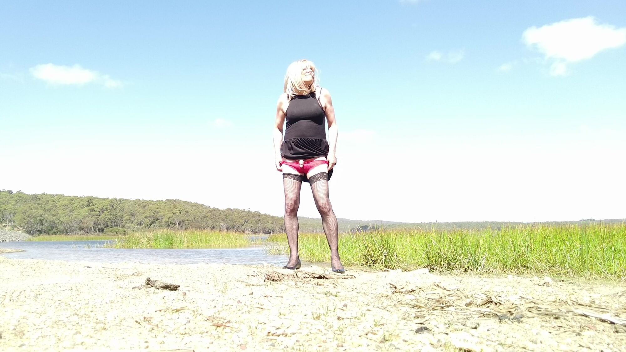 Crossdress Roadtrip - Lakeside Pantie drop #26