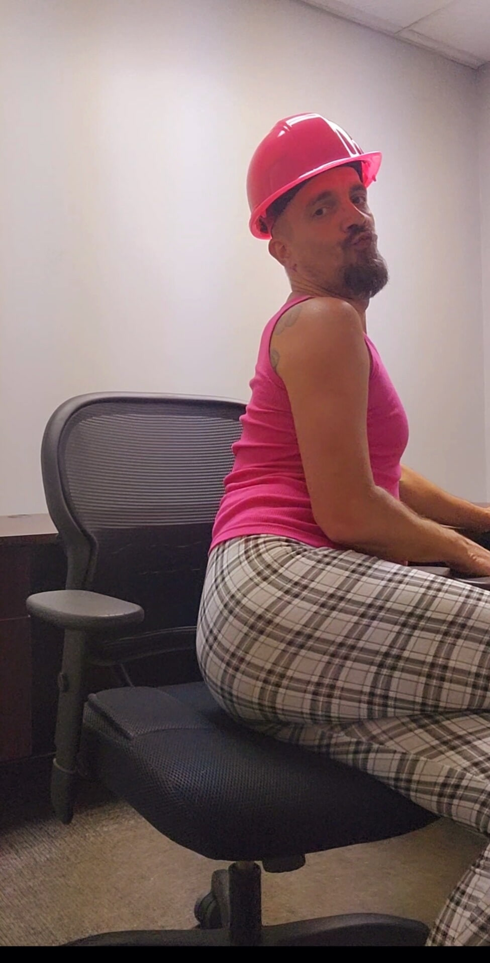 Faggot Sissy at work office slut