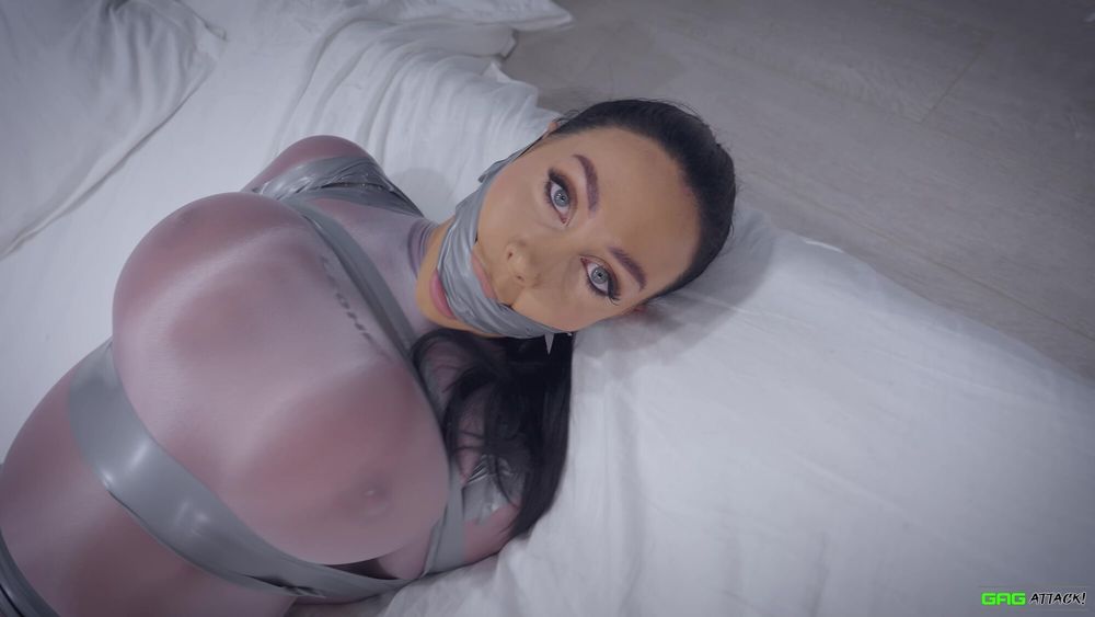 Mila - Catsuit Bondage Session Bound and Gagged #9