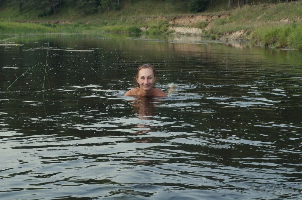 Swimming in the river