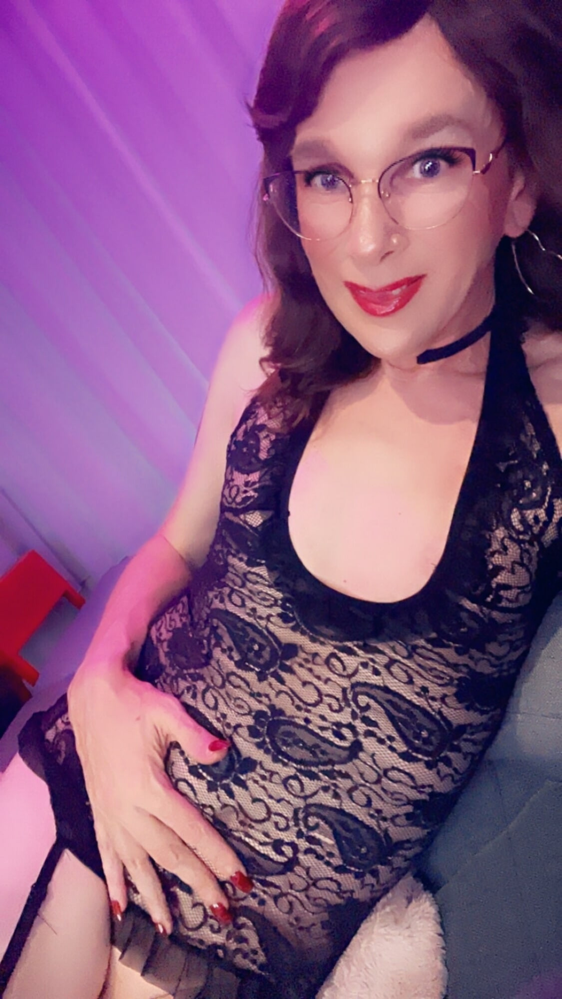 Cute black lingerie set #6