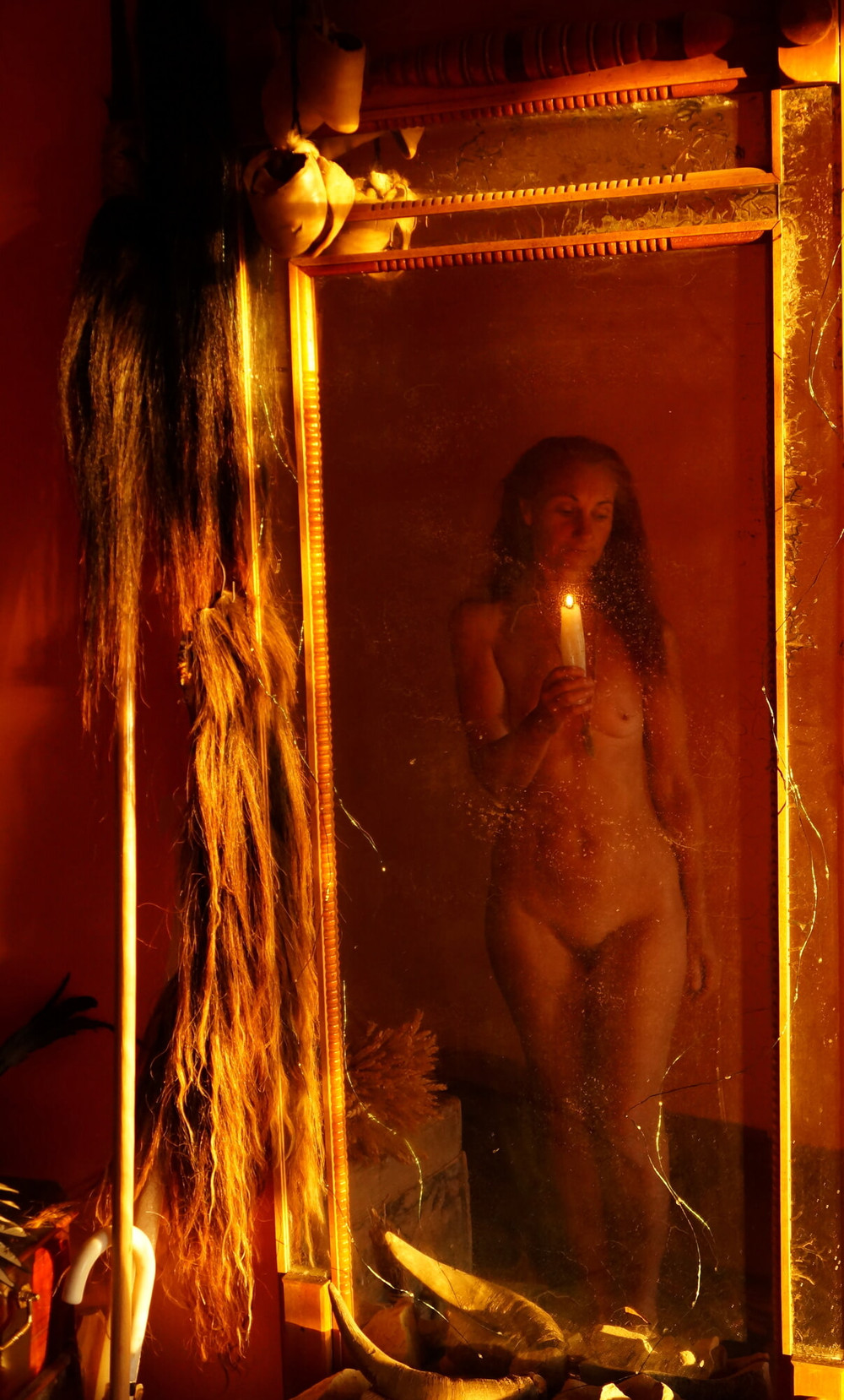 With Candle In antique Mirror #2