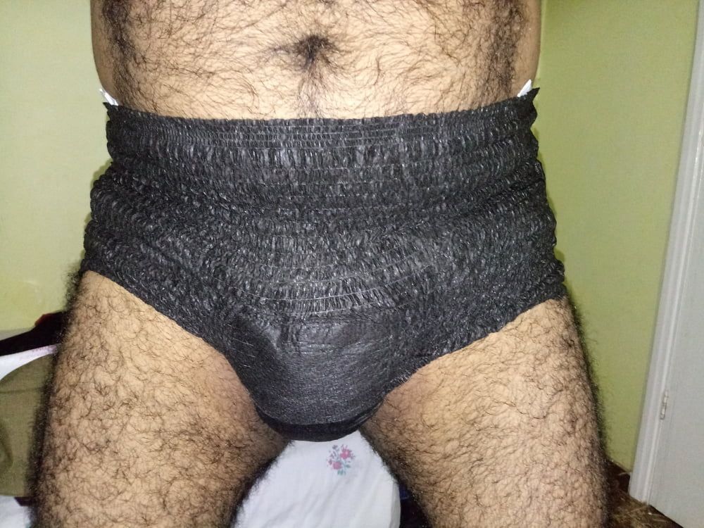 USING BLACK DIAPERS IN THE HOTEL  #6