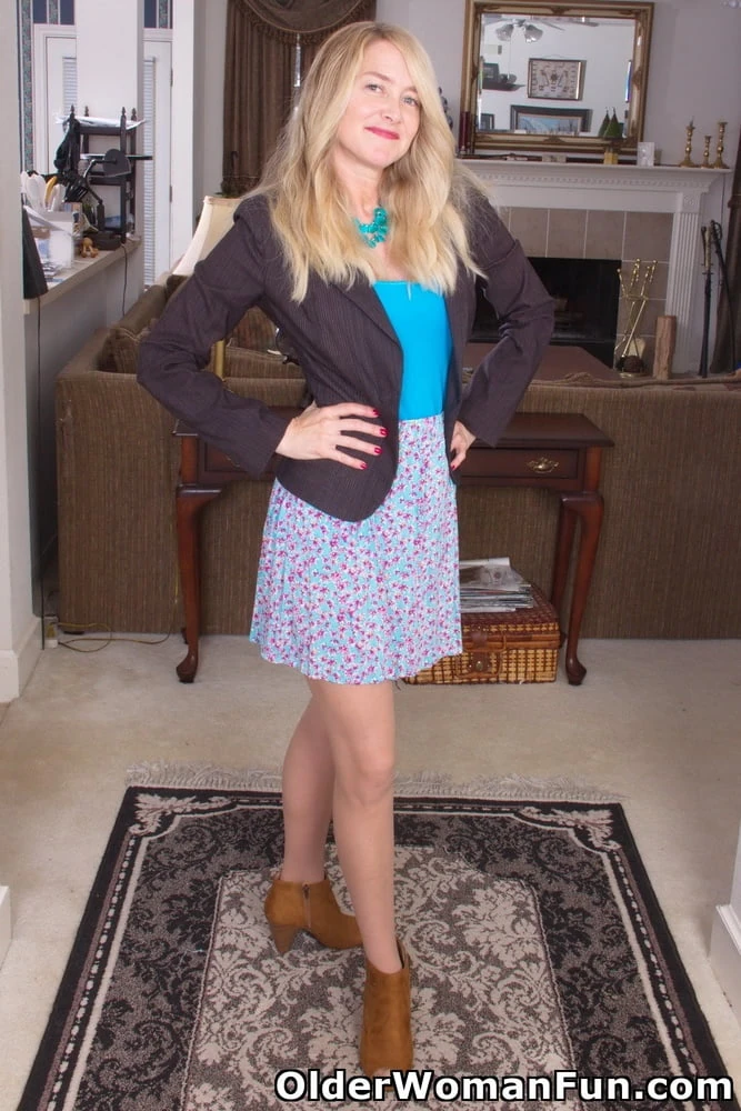 Dressed to undressed from OlderWomanFun #2