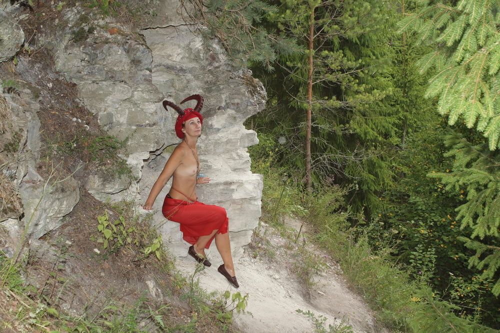Forest Satyr on the Rock #4