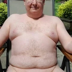 Naked in the garden