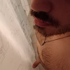In the shower