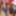 Red corset, stockings, heels, plugged and playing stills #8