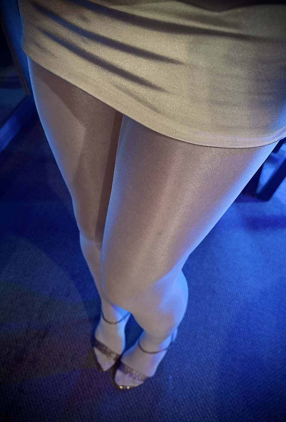 New Shiny Pantyhose for my Hot Legs #11
