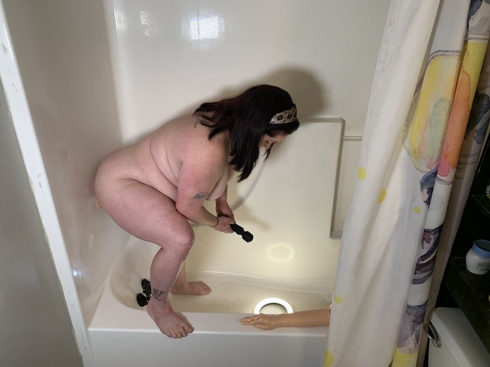 Sexy BBW Bathtime Playtime Photoset #18
