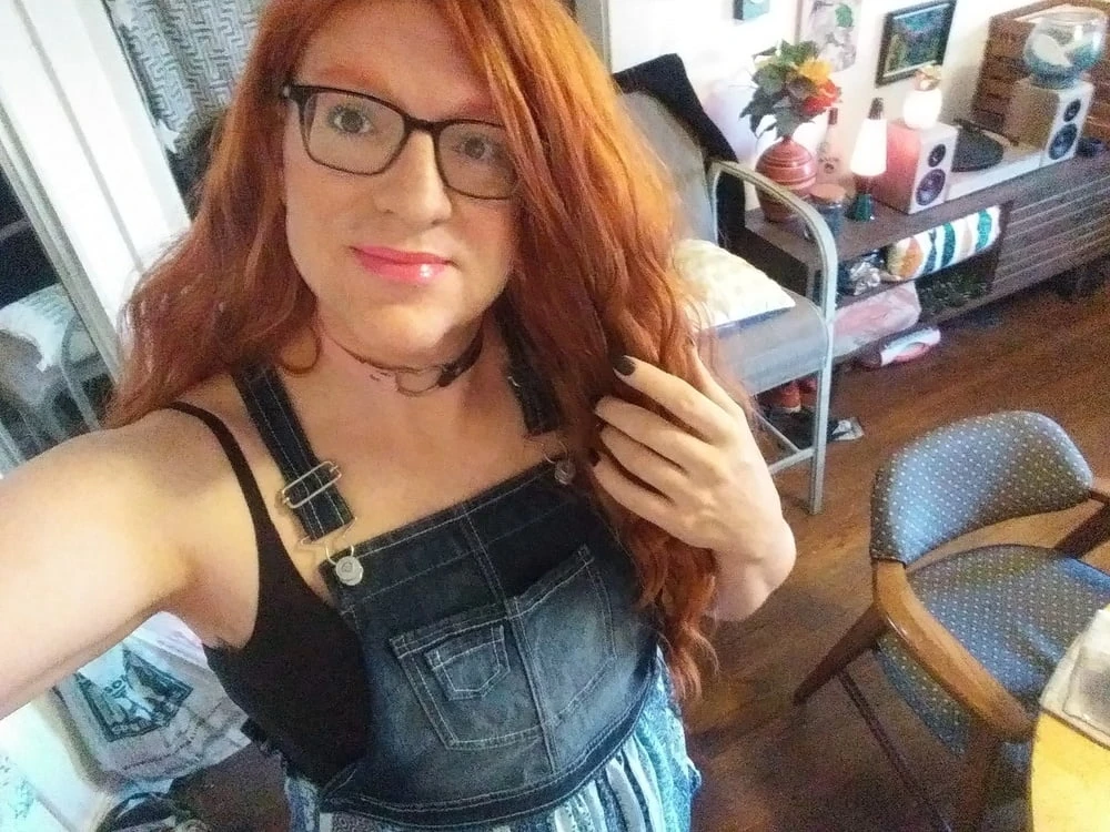 Redhead shemale trans masturbation cum cock  #27