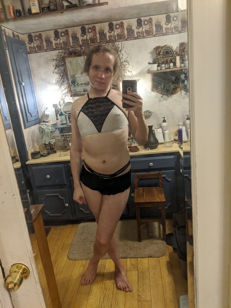 Sheer Bikini Top and Booty Shorts