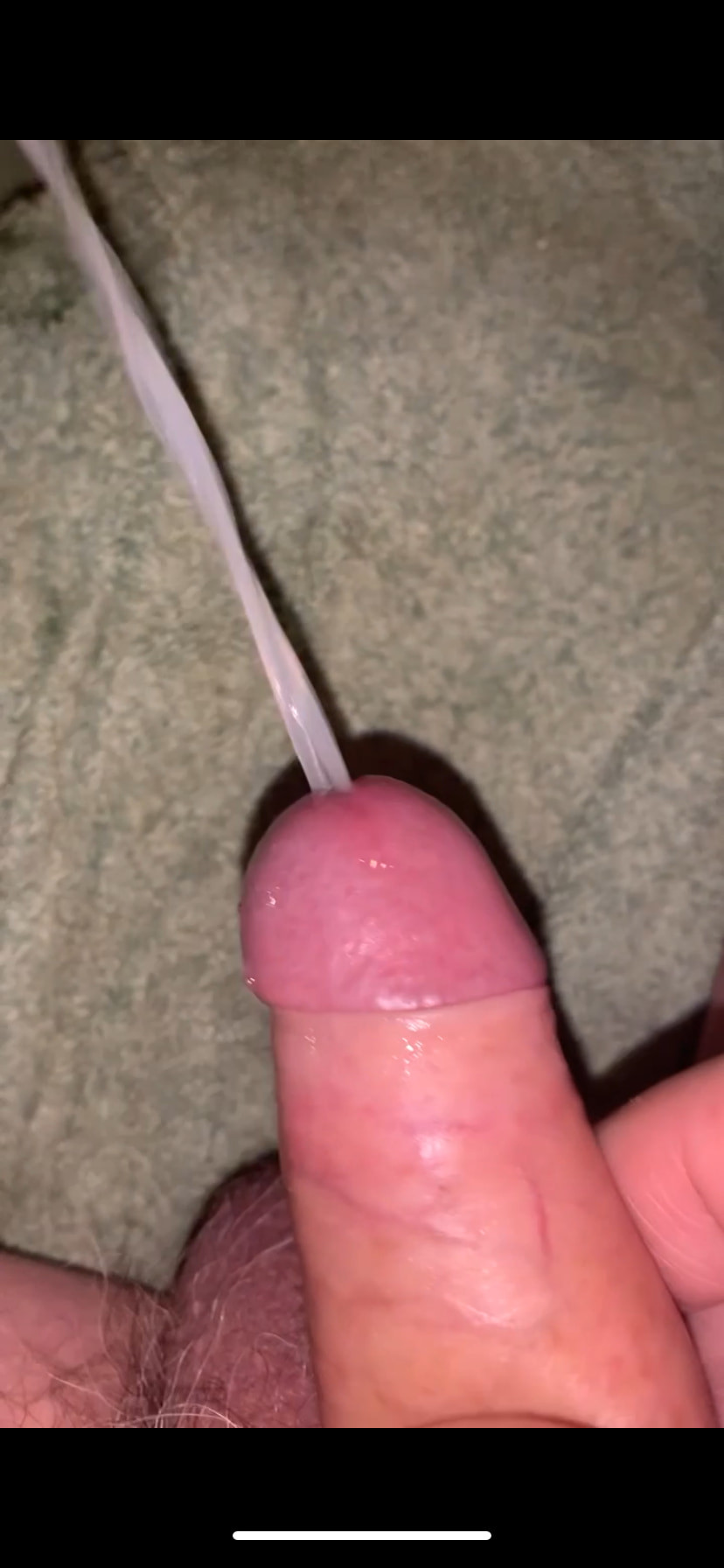 Uncut cock cumin