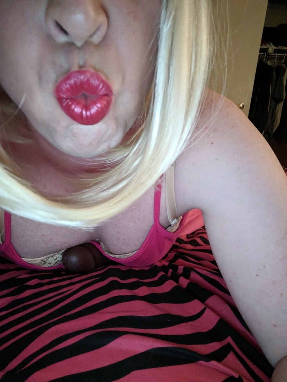 Blonde BBC Sissy Dreaming of Black Cock