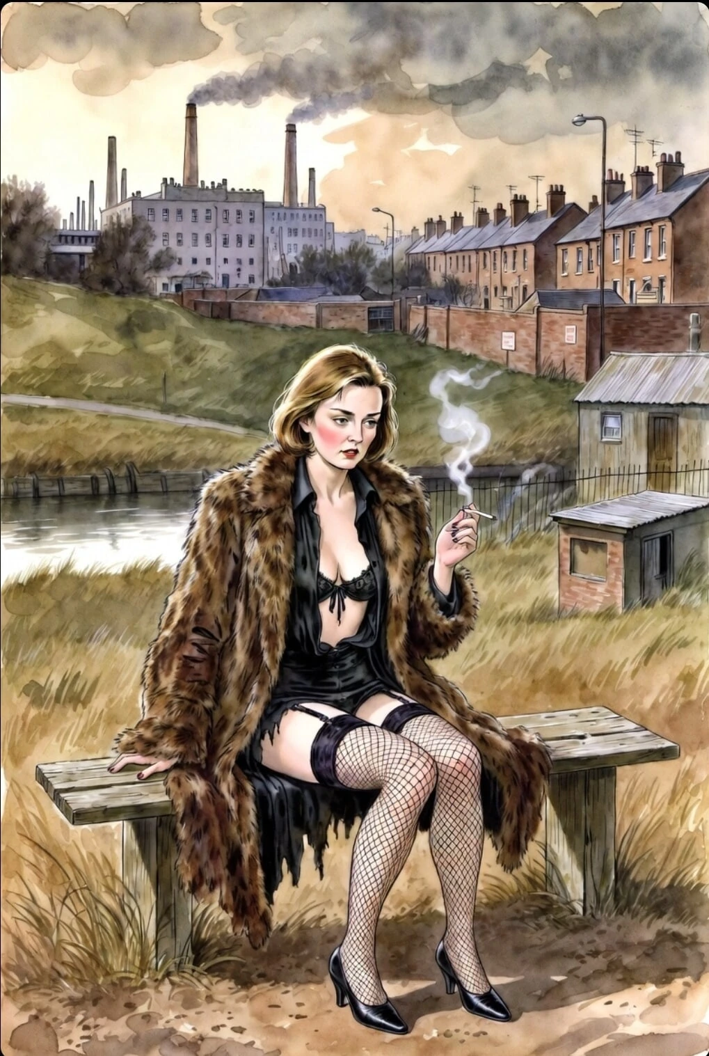 Pixwhores 实验增强：渔网吸烟者