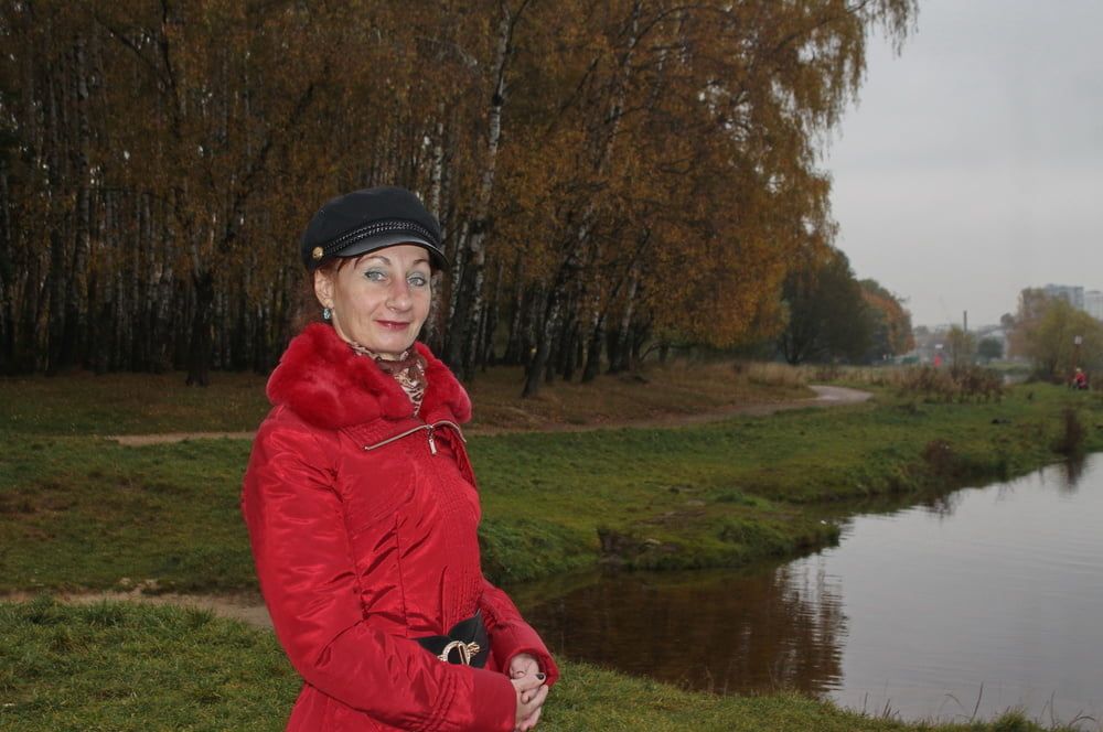 red jacket and yellow leaves #41