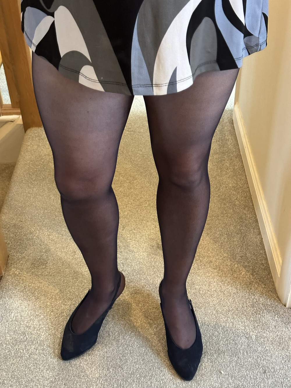 Navy Blue sheer tights #10