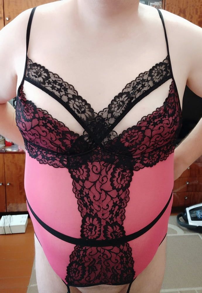 my new sexy pink corset p1 #16