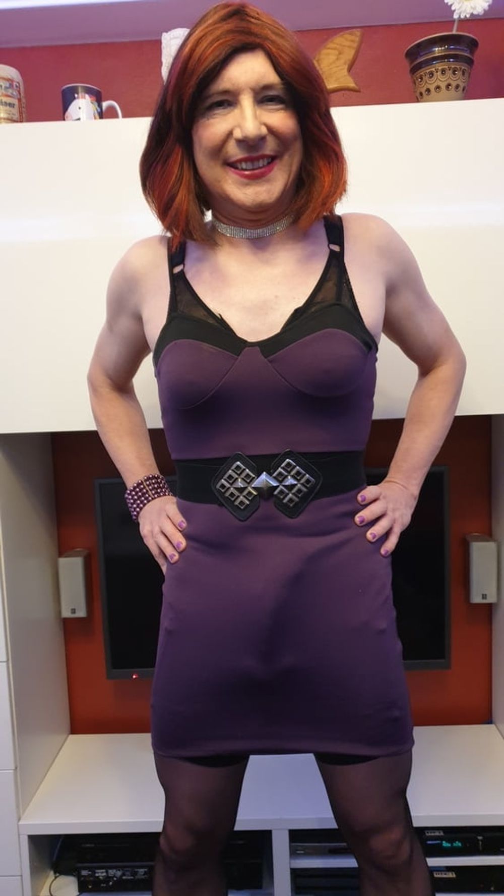 TGirl Slut Lucy the purple poser #19