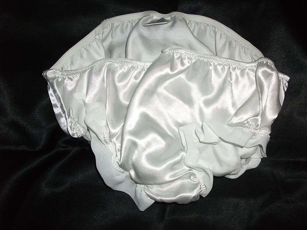 A selection of my wife's silky satin panties #39
