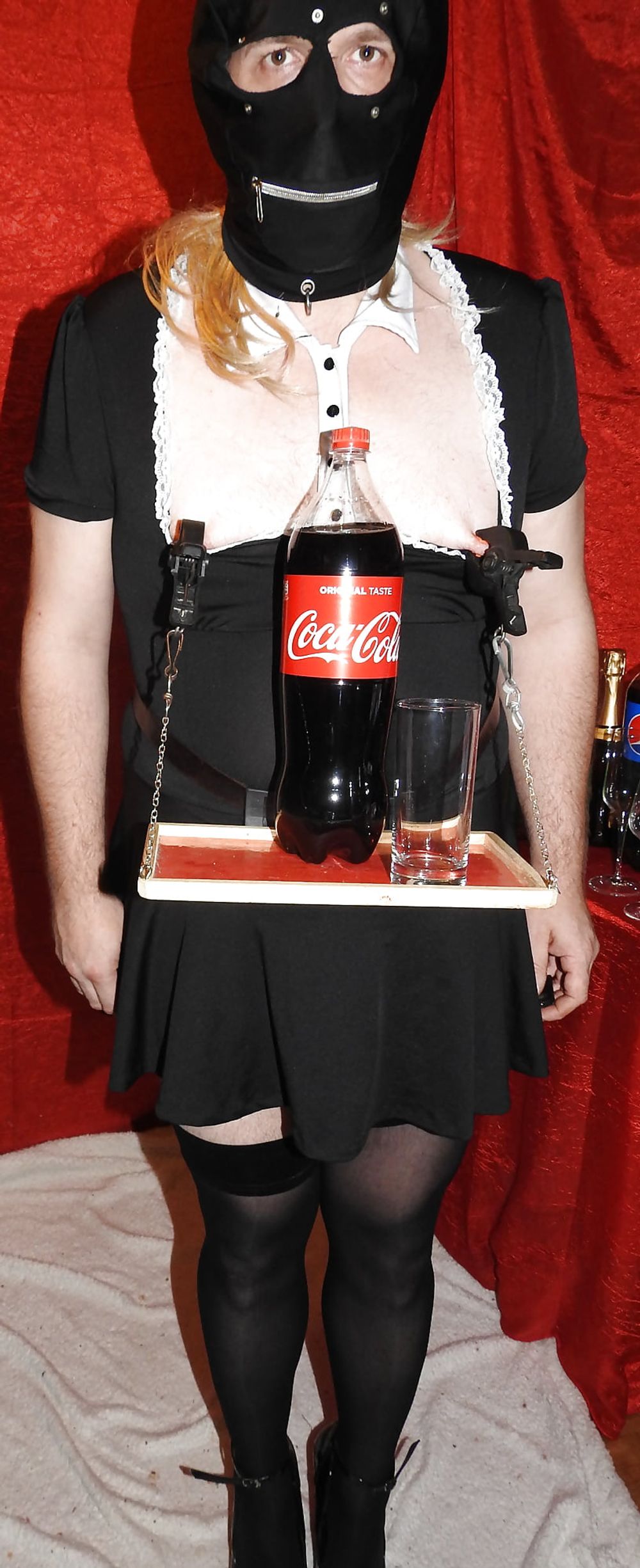 Sissy Maid Served Soft Drink #10