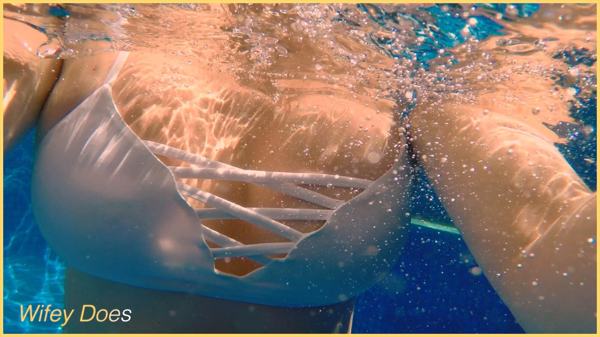 Wifey swims in the pool #18