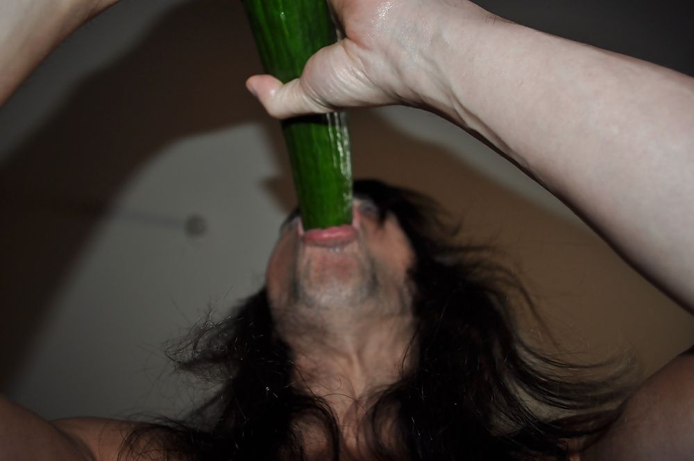 Tygra gets off with two huge cucumbers #35