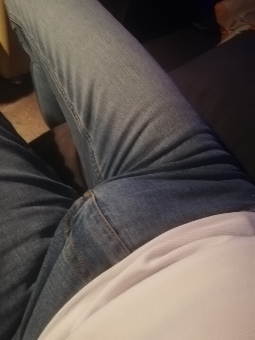 Showing off my horny bulging jeans #35