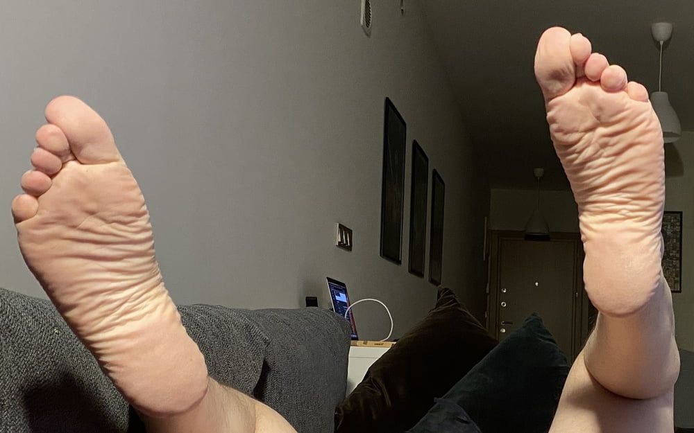 My feet, soles, asshole, cock and a plug #12
