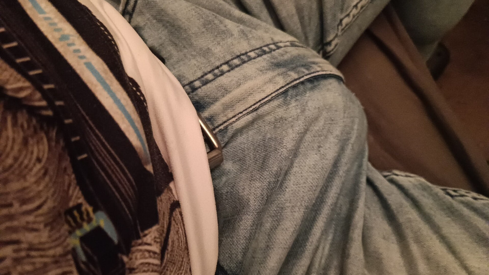 Showing off my horny bulging jeans #56