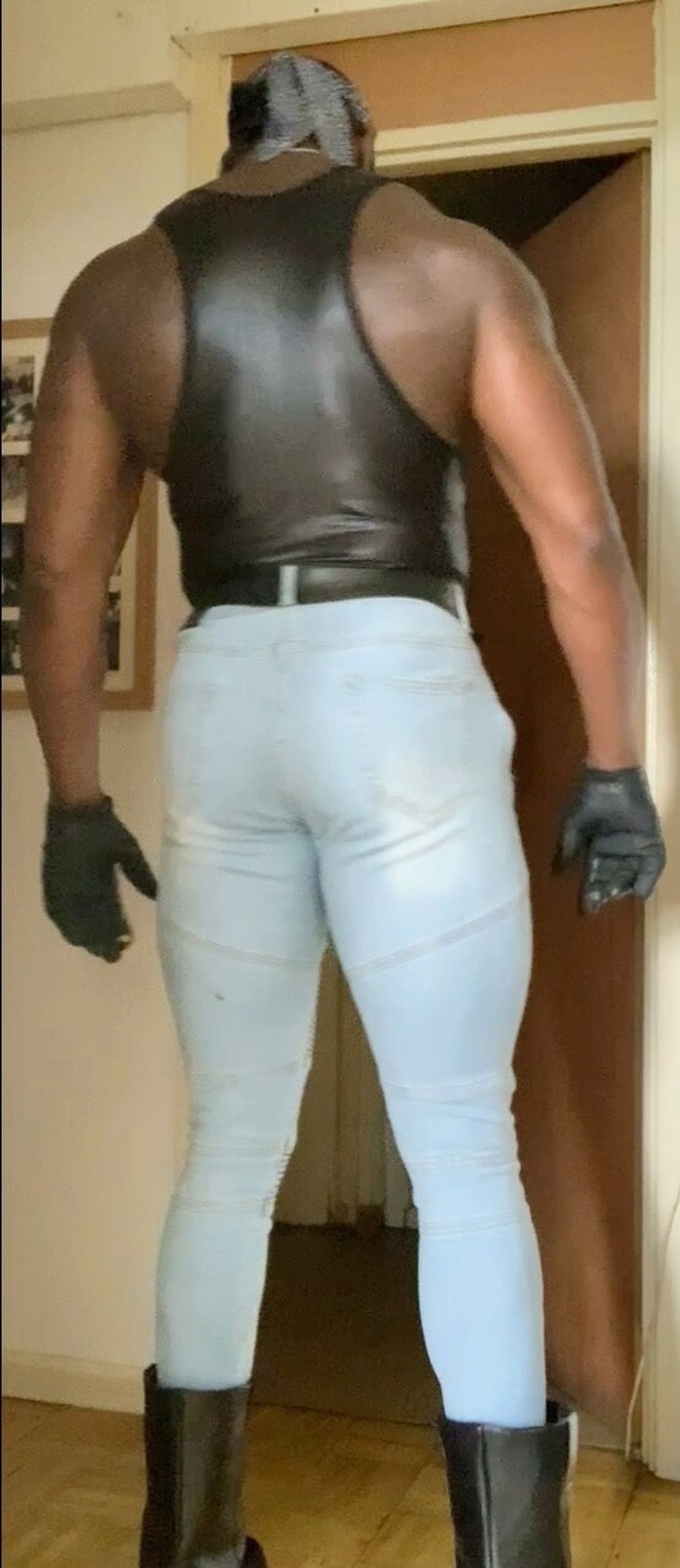 Black Mature Muscle Ready for the Weekend Fetish Shots 