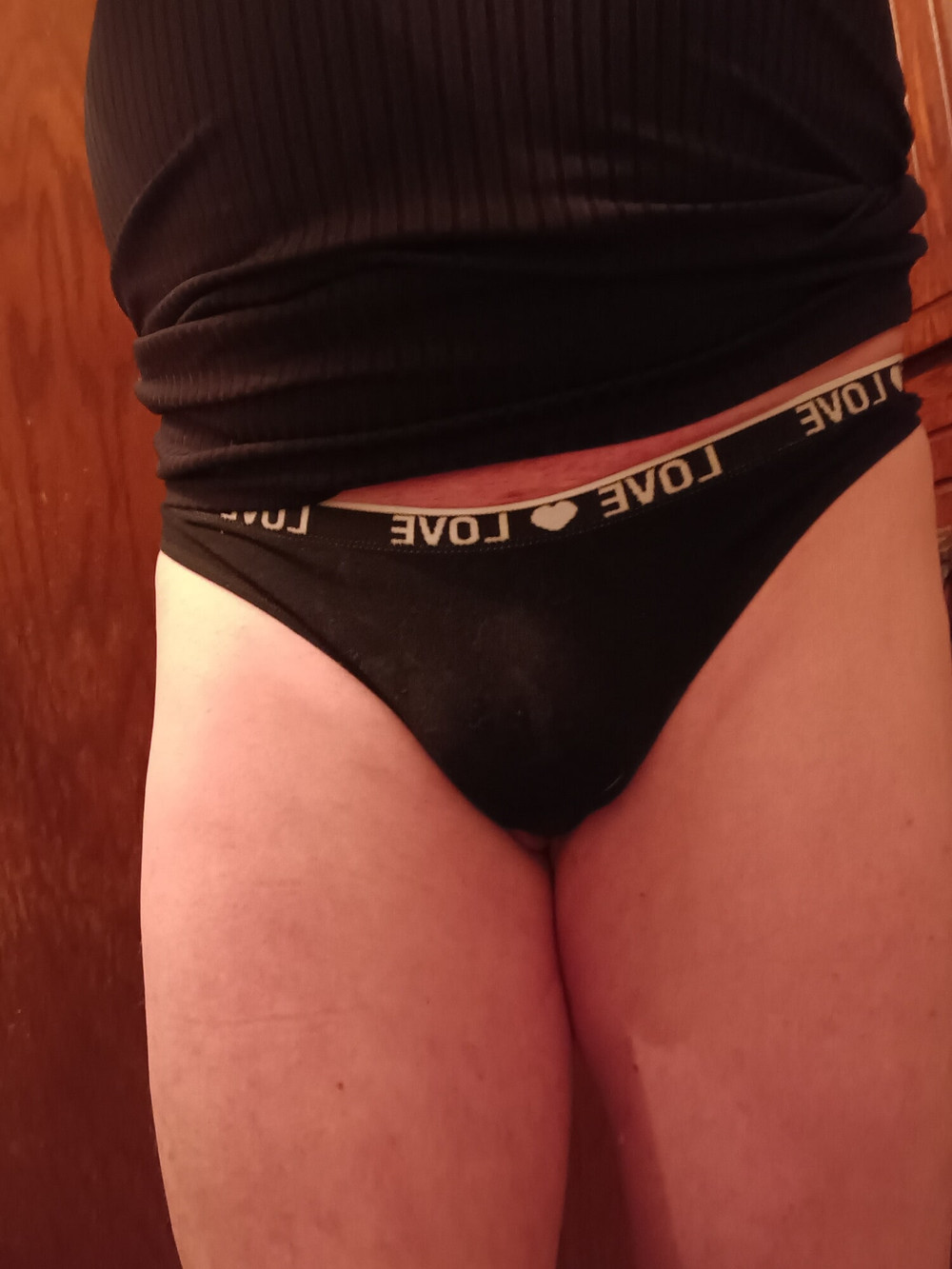 Panties and little cock #5