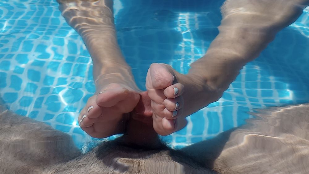 Pool Footjob #34