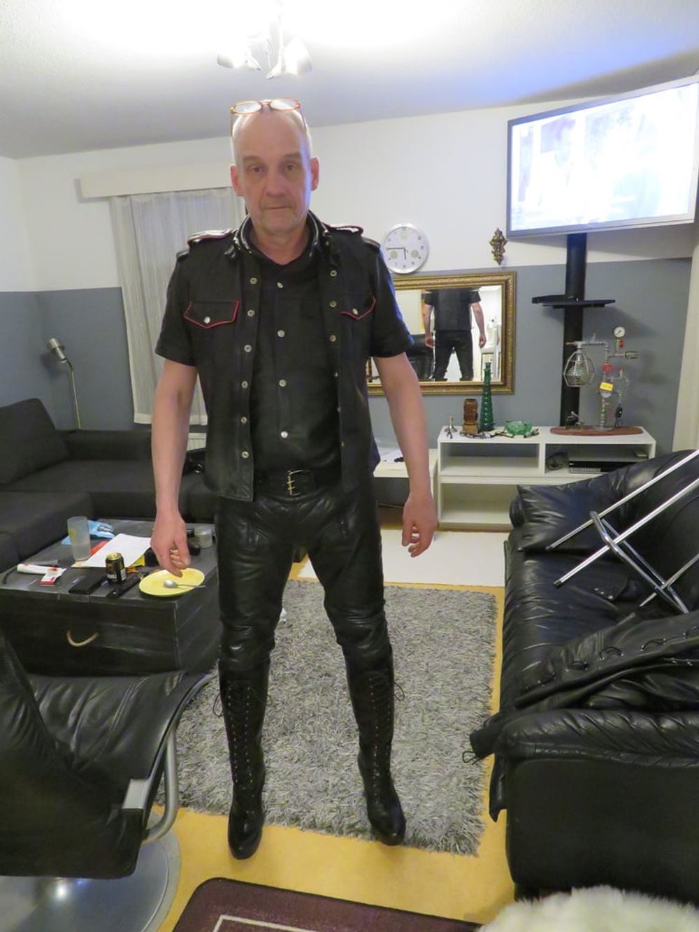 Juha Vantanen,finnish amateur leather fetish pornmodel #23