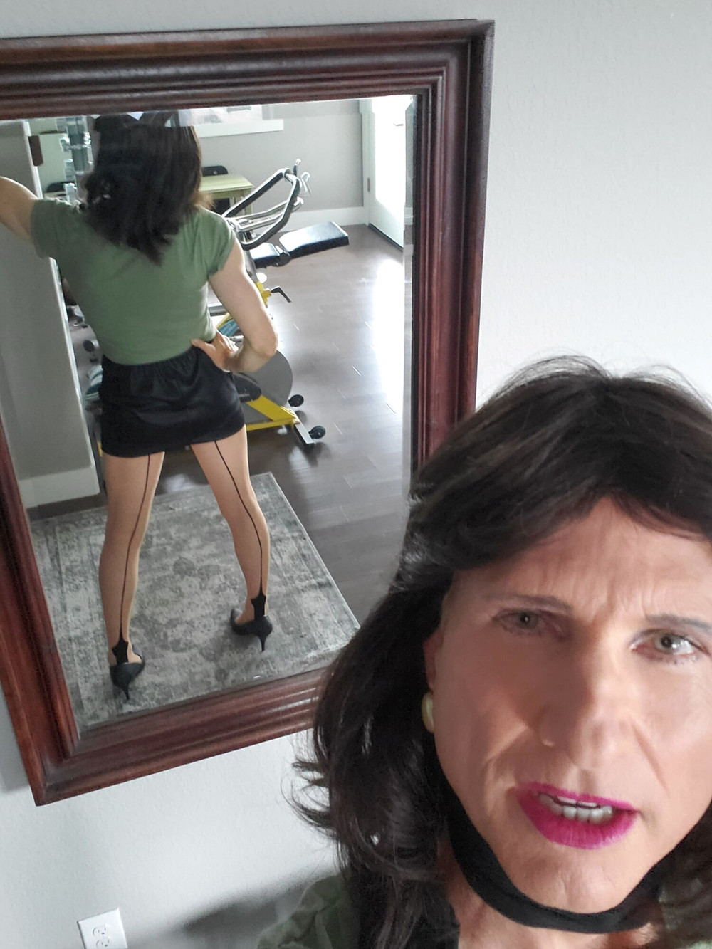 Black mini skirt #6