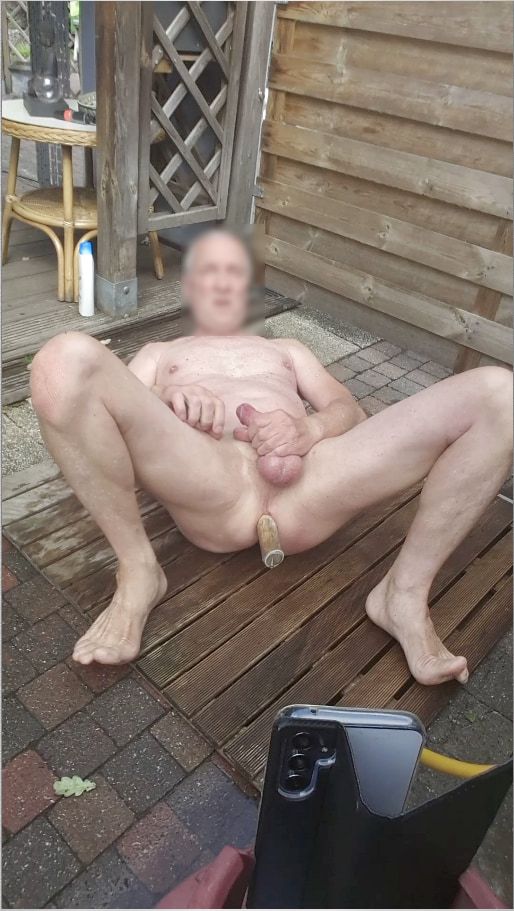 exhibitionist anal dildo fuck exhibitionist belly cumshot  #5