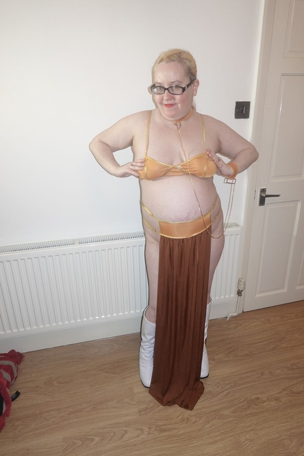 Star Wars Princess Leia Slave Girl cosplay  #10