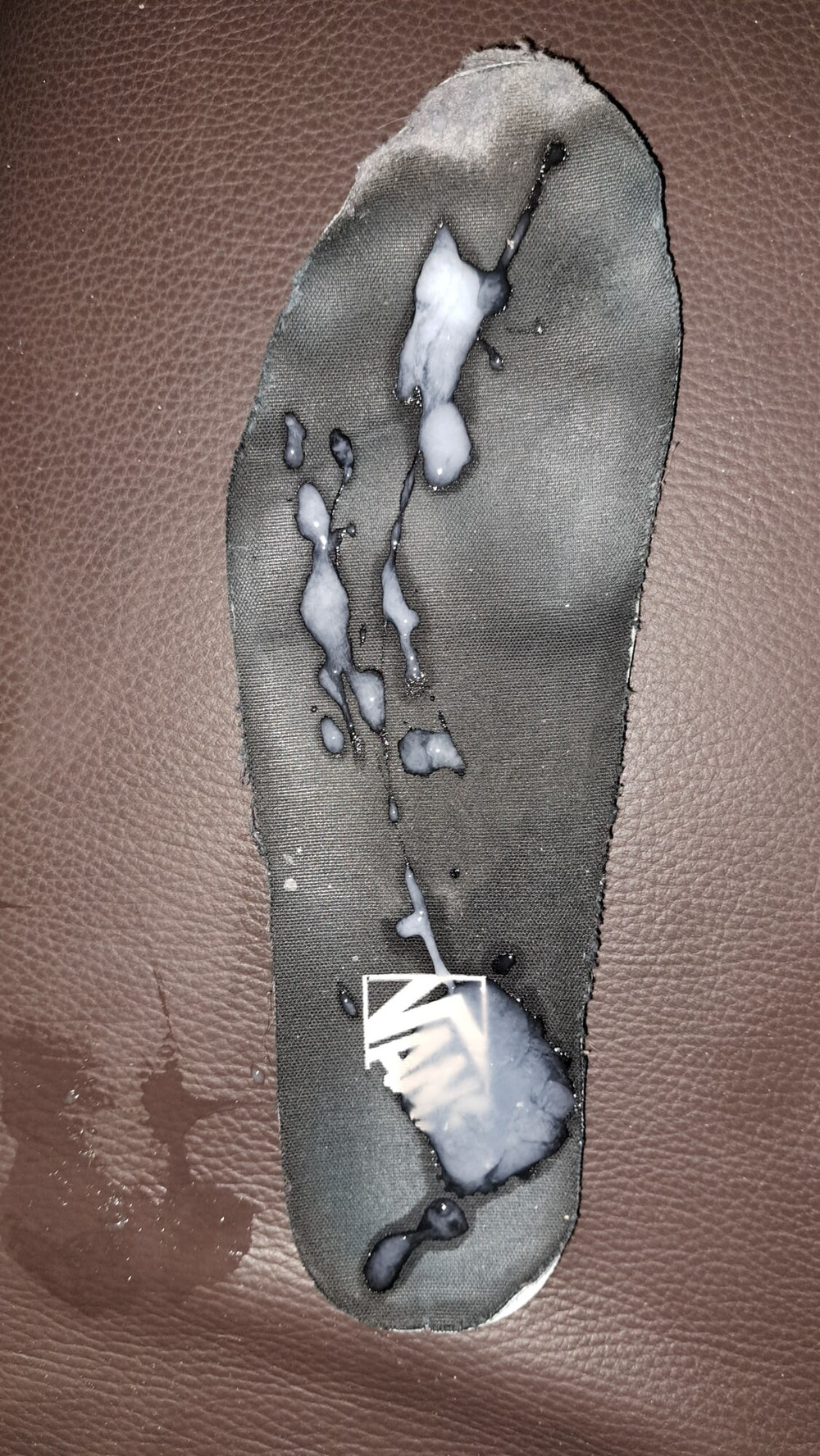 Sweaty toeprints in the stinky shoes of my girlfriend #6