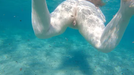 underwater outdoor sex in public naughty at beach ocean         