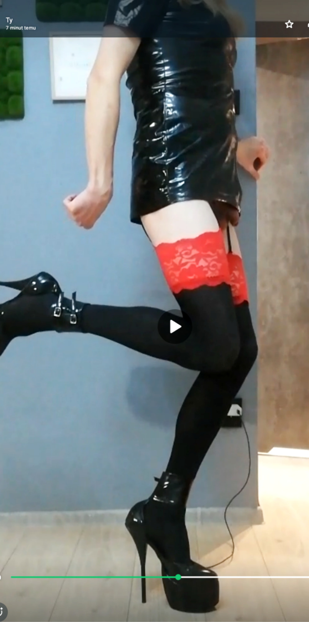 female dog in latex #2