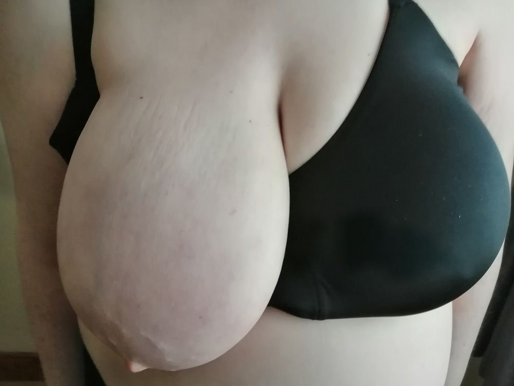 Tits taken out of bra