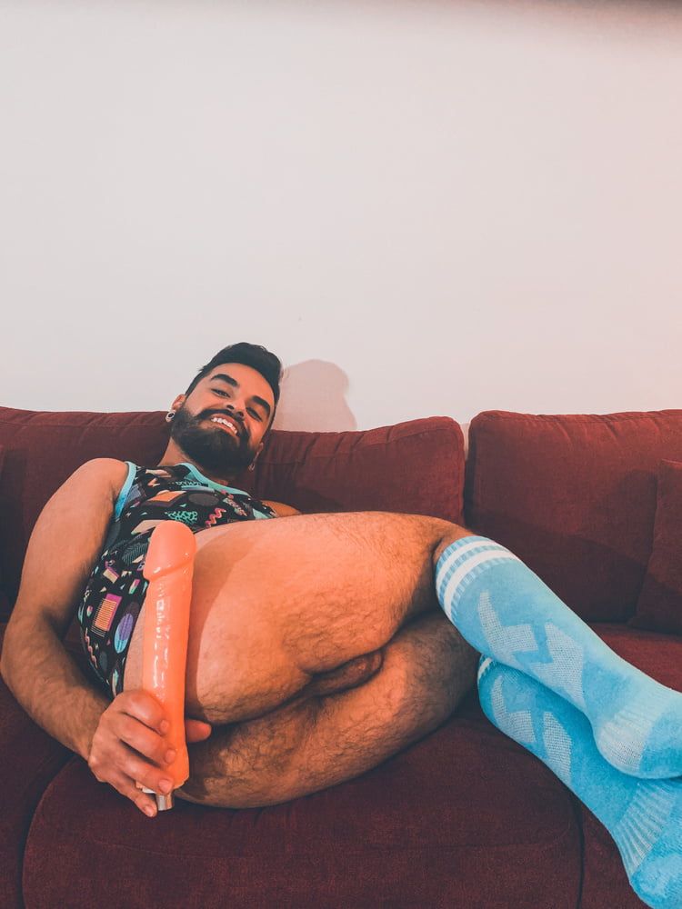 Blue Knee High Socks and Ass #4