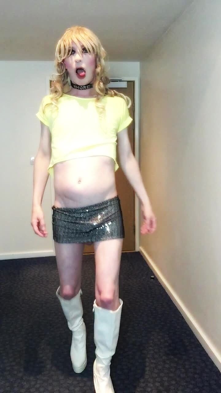 Sissy Poses In Sparkly Skirt #22