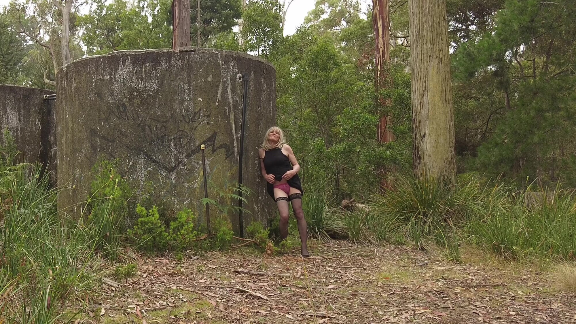 Crossdress Roadtrip - Abandoned Water Tanks #7