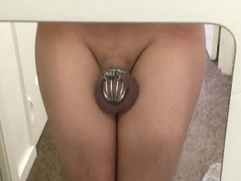 Tiny Caged Cock with Purple balls #7